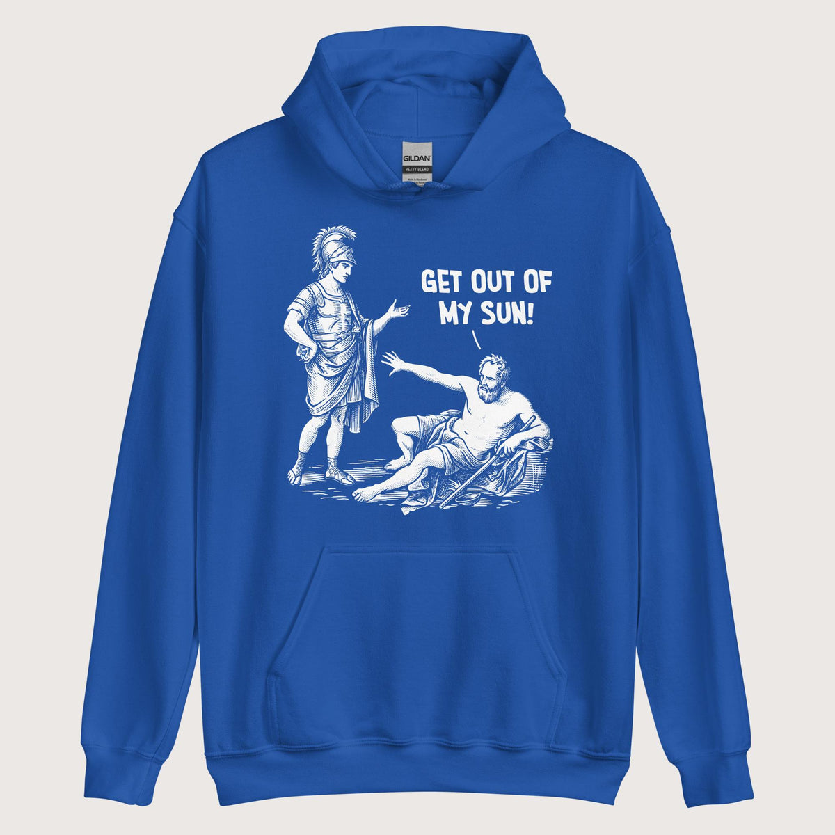 Royal Diogenes: Get Out of My Sun Hoodie - history buff gift by HistoHead