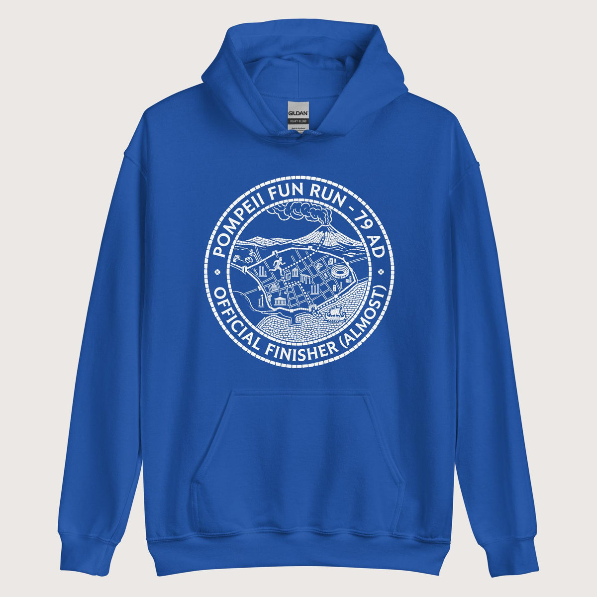 Royal Pompeii Fun Run Official Finisher Hoodie - history buff gift by HistoHead