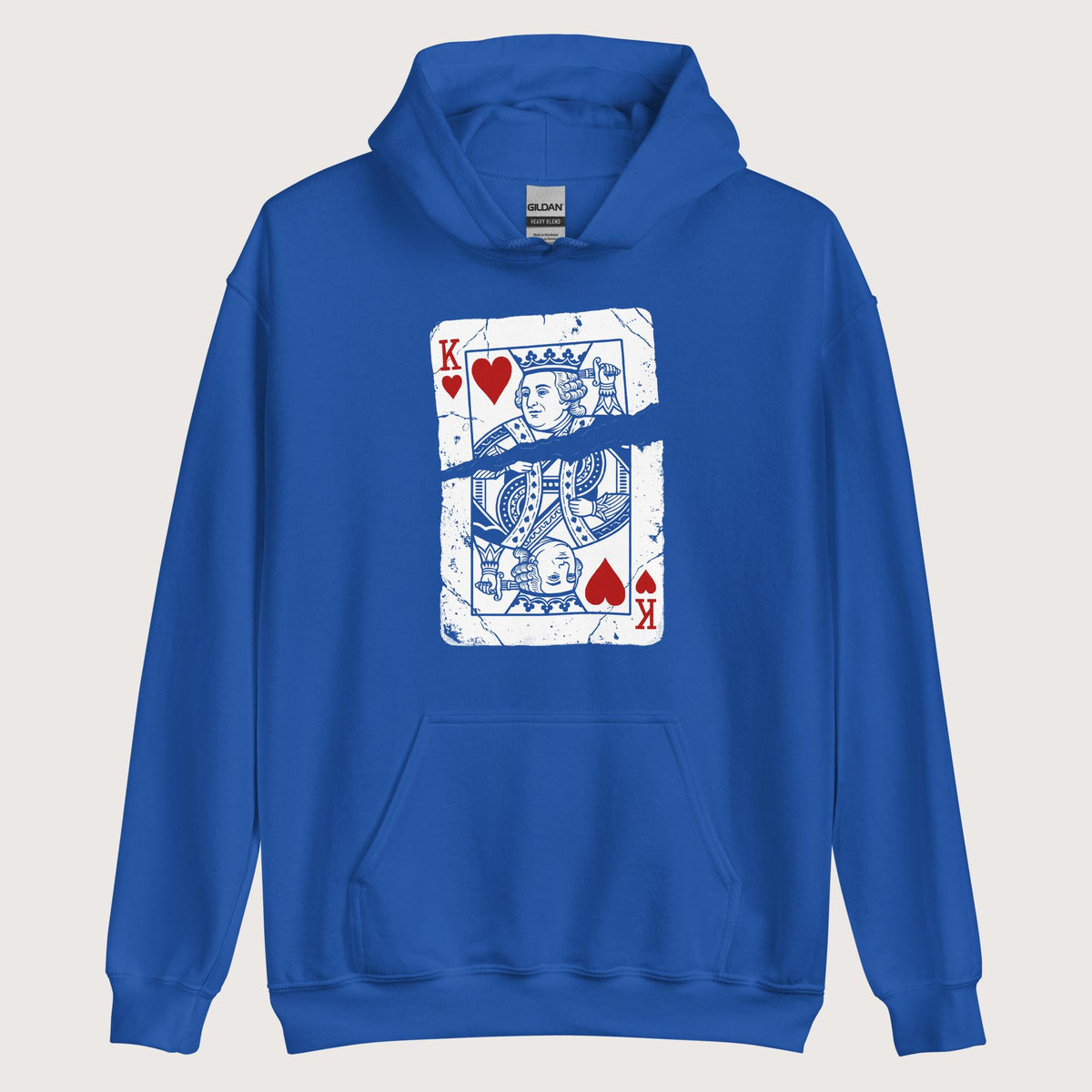Royal Louis XVI Playing Card Hoodie - history buff gift by HistoHead