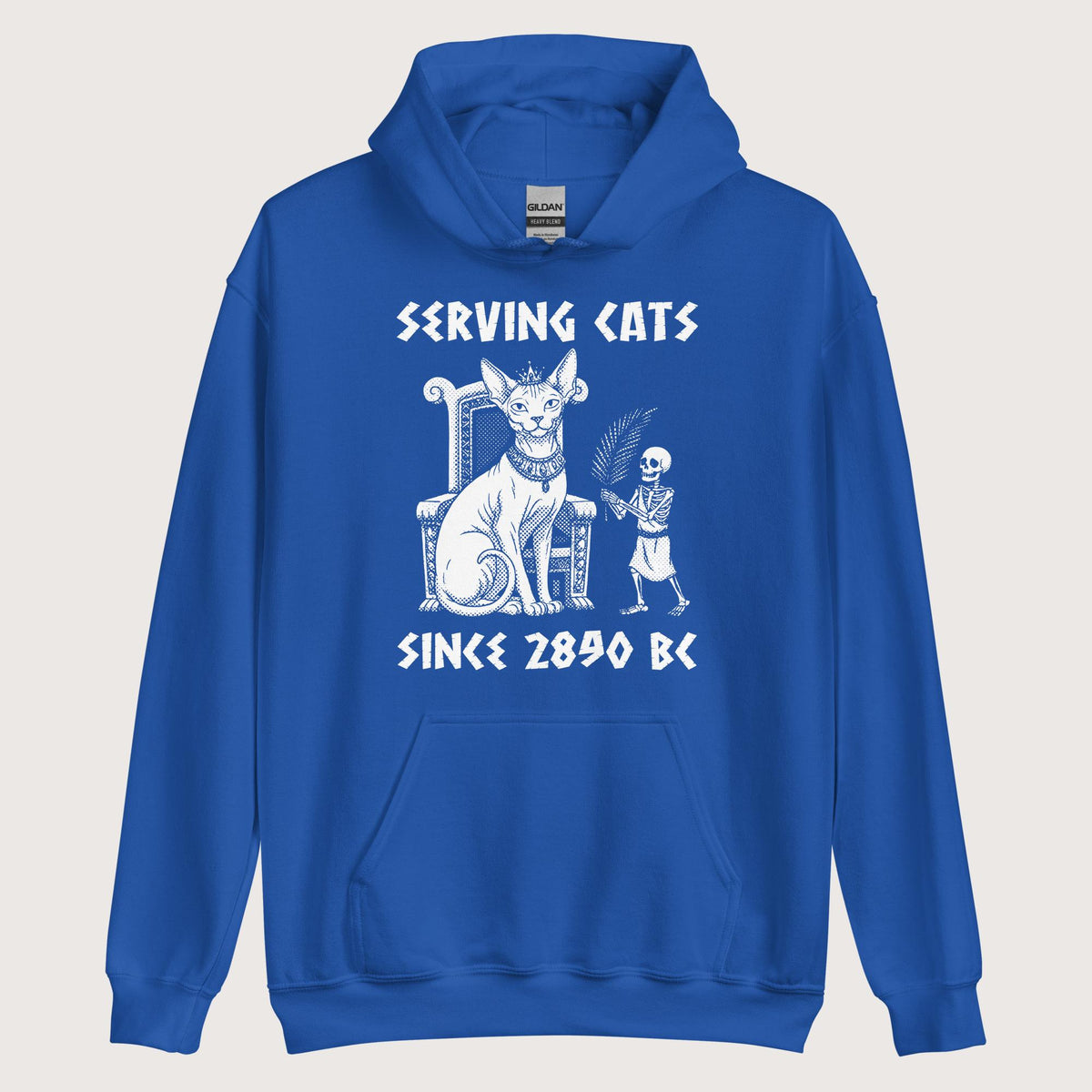 Royal Serving Cats Since 2890 BC Hoodie - history buff gift by HistoHead