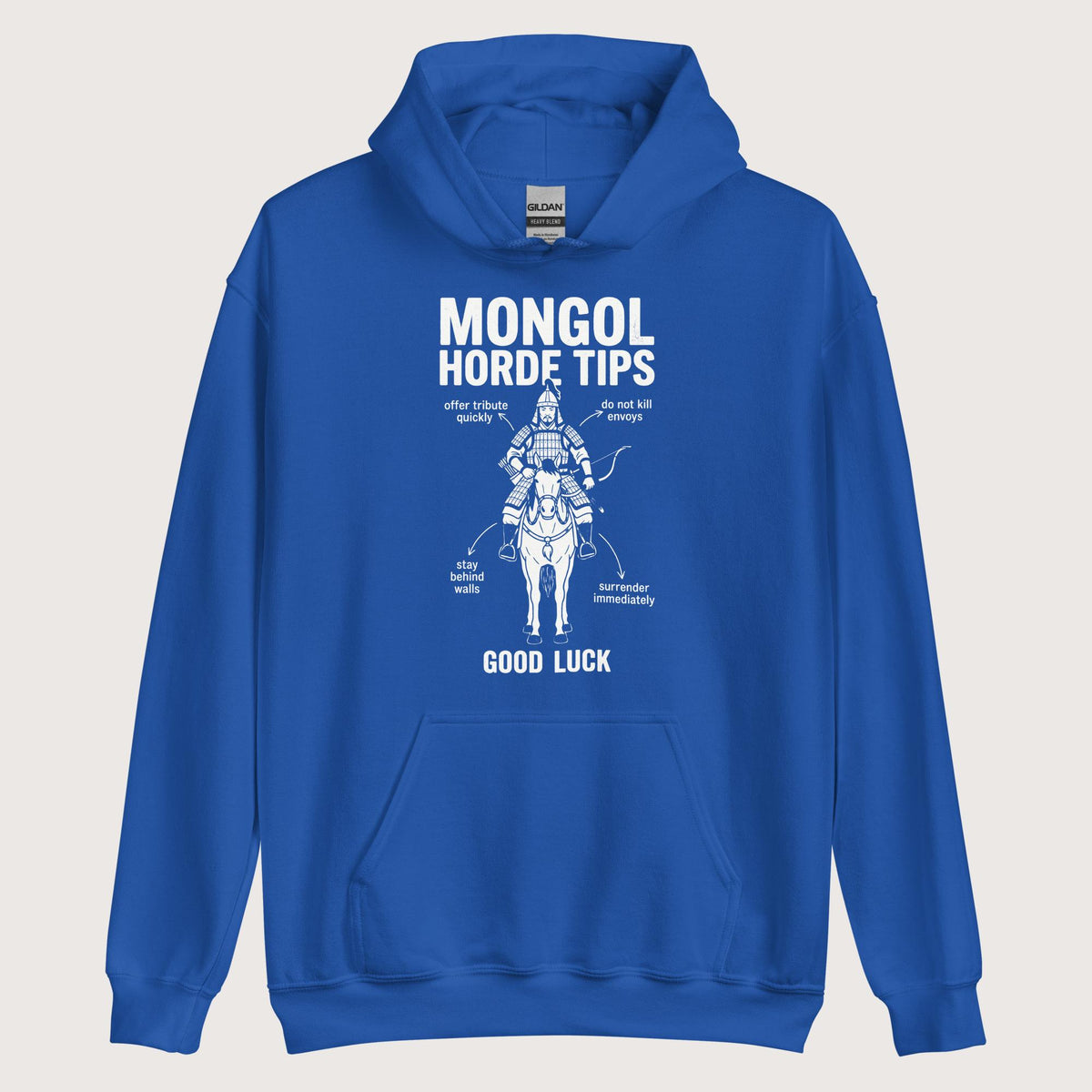 Royal Mongol Horde Tips Hoodie - history buff gift by HistoHead