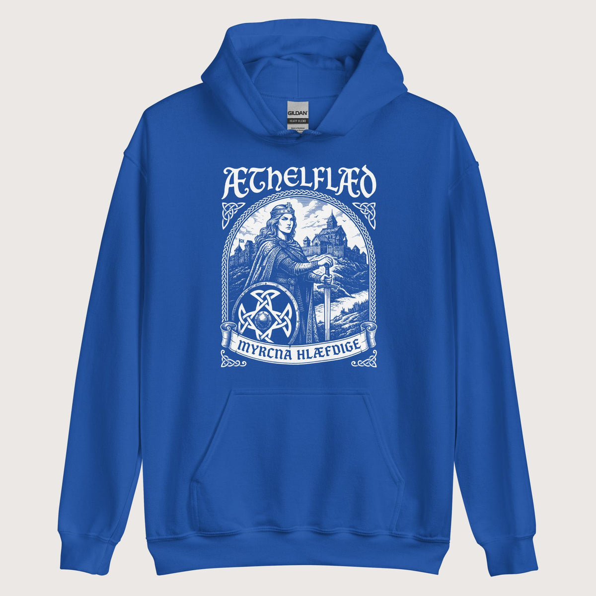 Royal Aethelflaed Lady of the Mercians Old English Hoodie - history buff gift by HistoHead