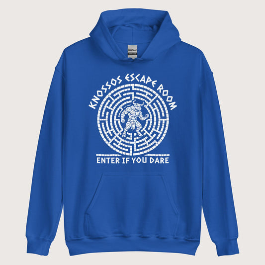 Royal Knossos Escape Room Enter If You Dare Hoodie - history buff gift by HistoHead