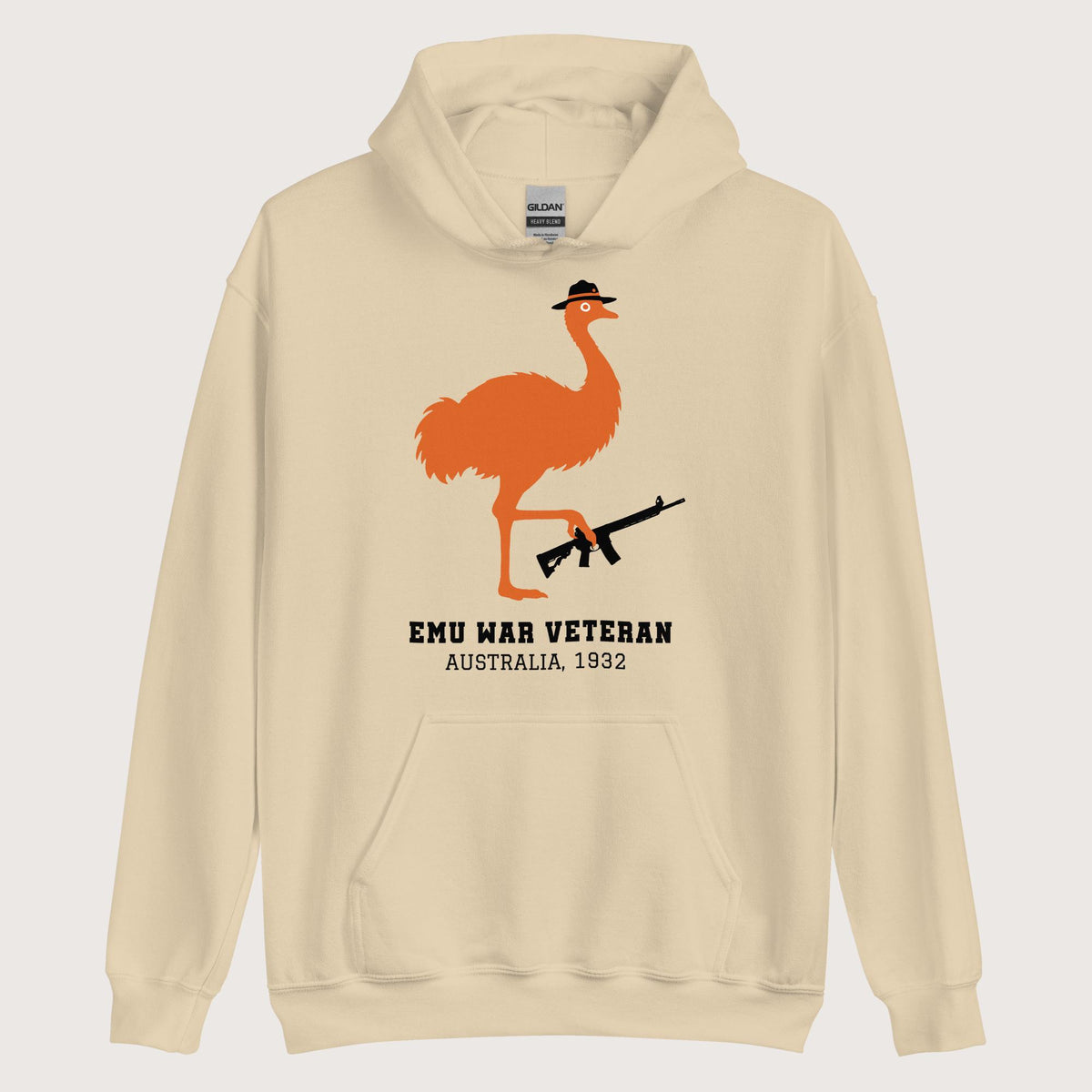 Sand Emu War Veteran Hoodie - history buff gift by HistoHead