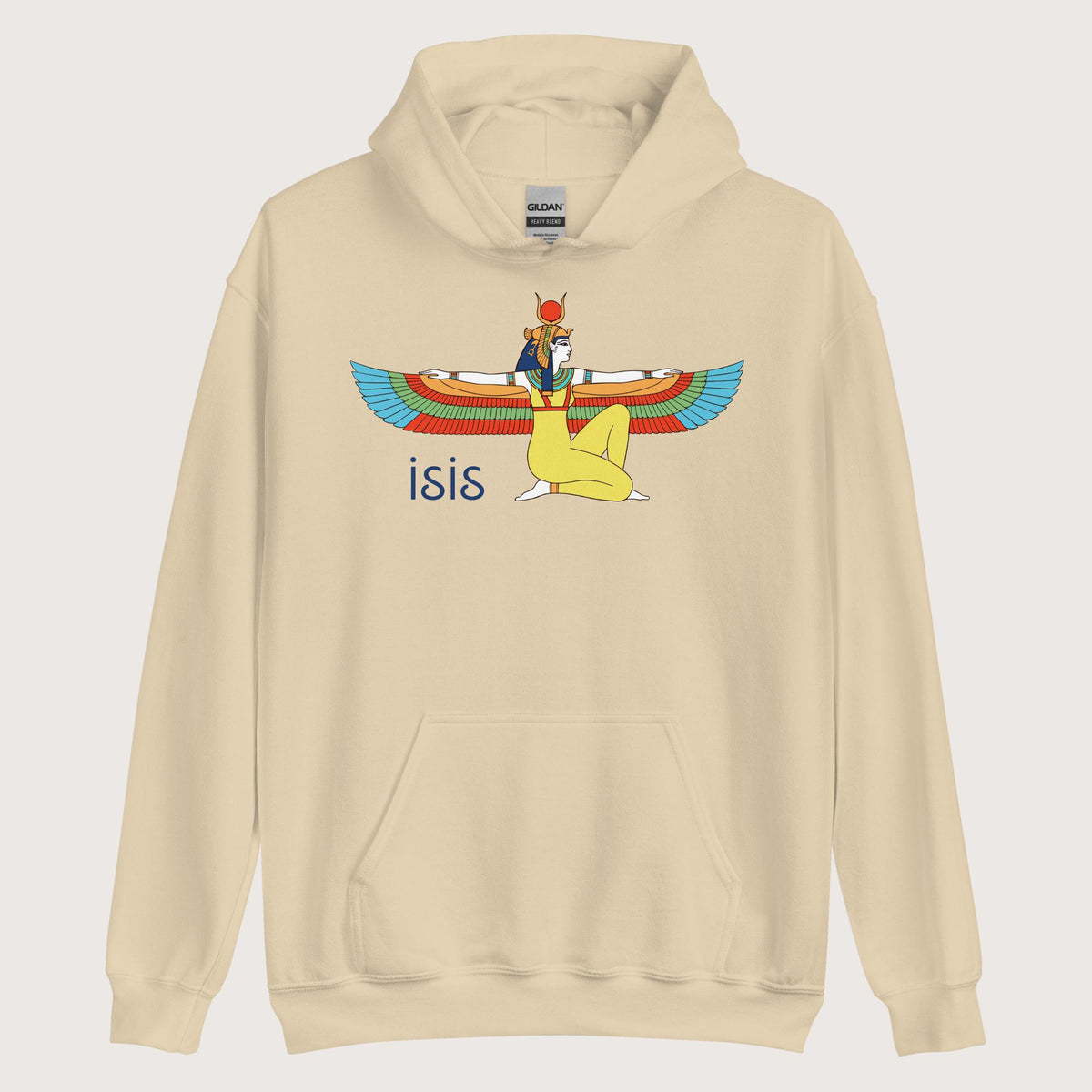 Sand Egyptian Goddess Isis Hoodie - history buff gift by HistoHead