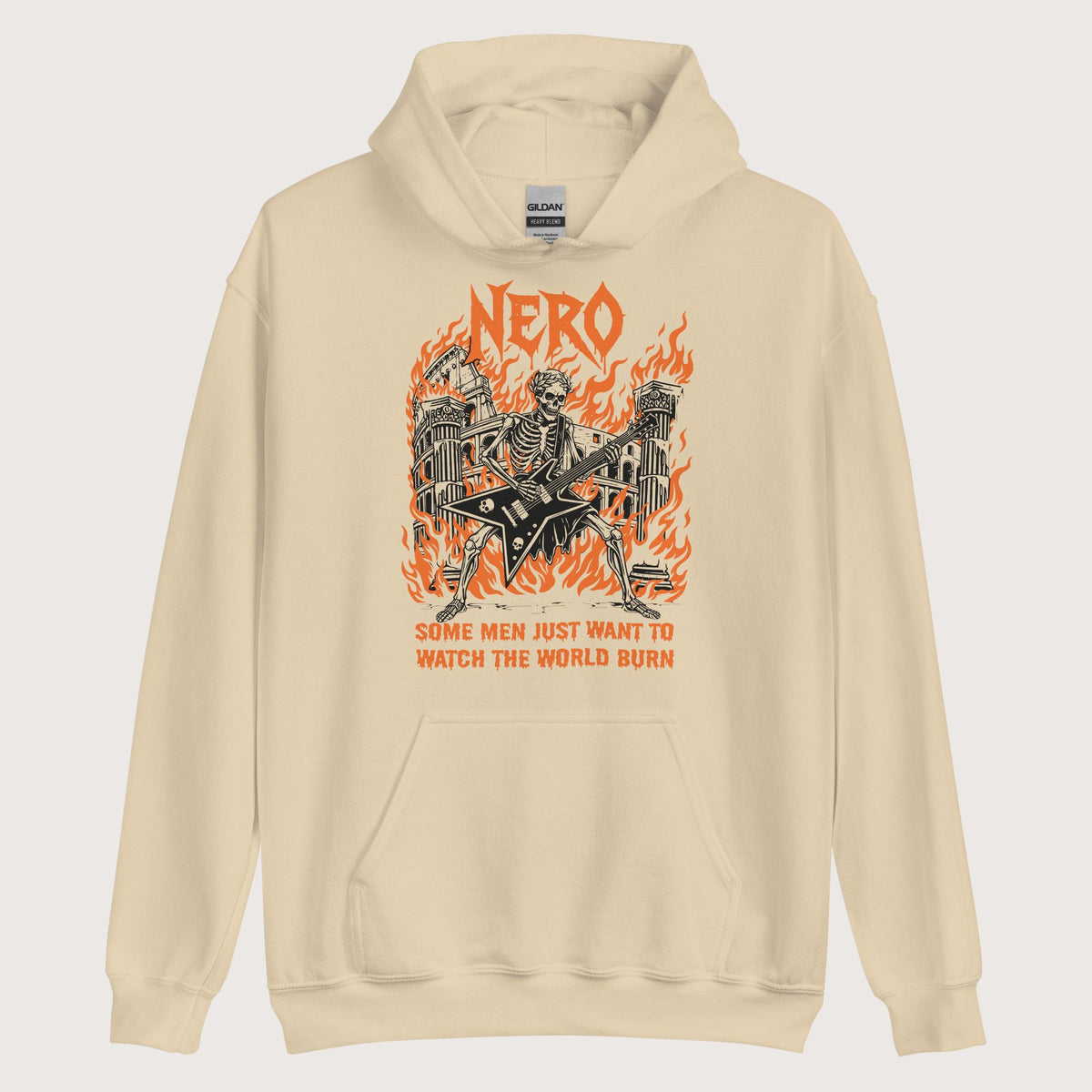 Sand Nero Watch the World Burn Hoodie - history buff gift by HistoHead