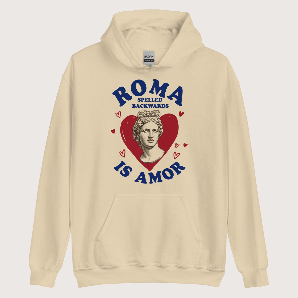 Sand Roma Spelled Backwards Is Amor Hoodie - history buff gift by HistoHead