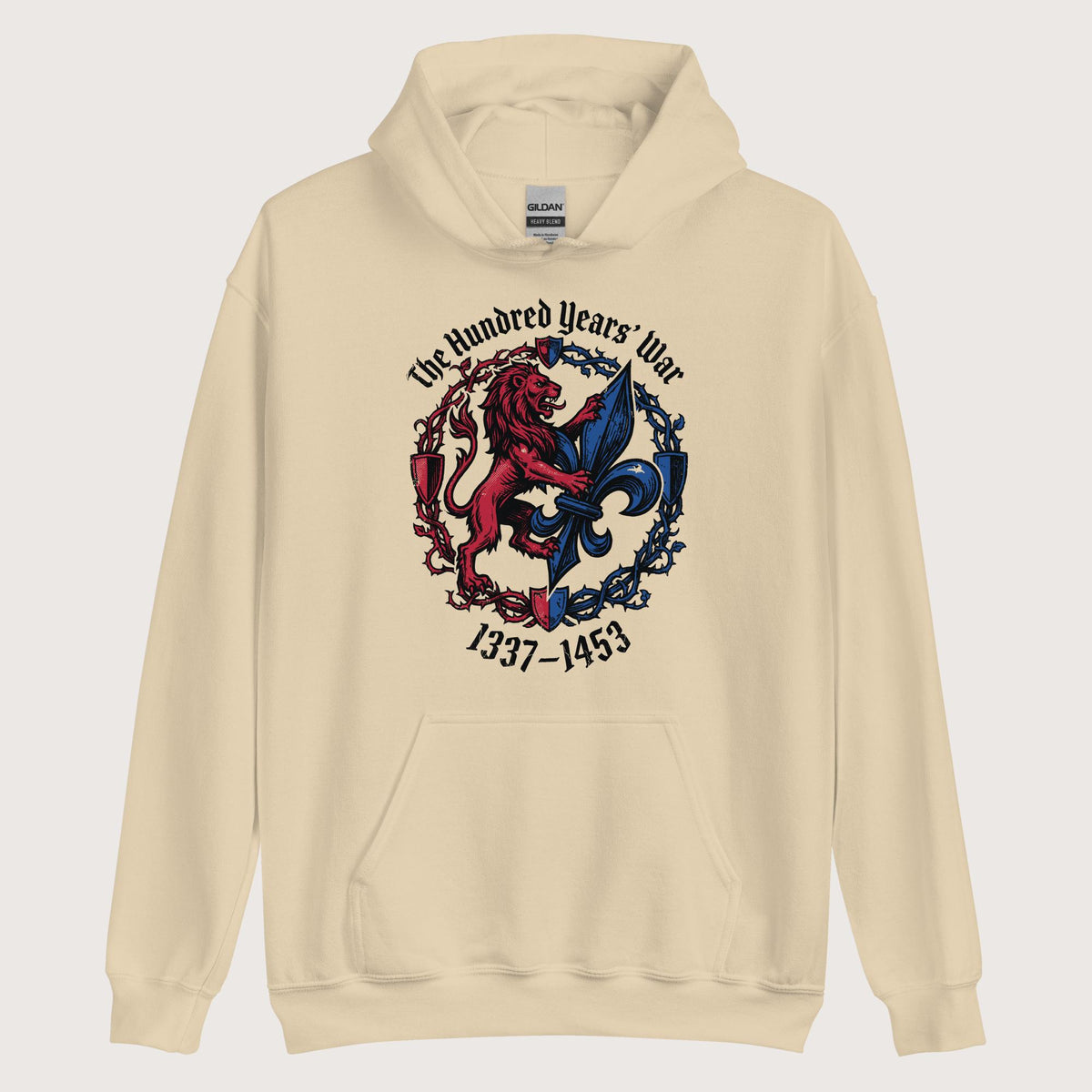 Sand The Hundred Years' War Hoodie - history buff gift by HistoHead
