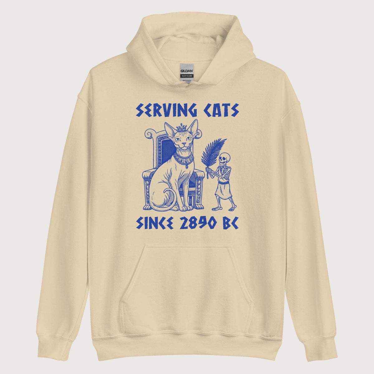 Sand Serving Cats Since 2890 BC Hoodie - history buff gift by HistoHead