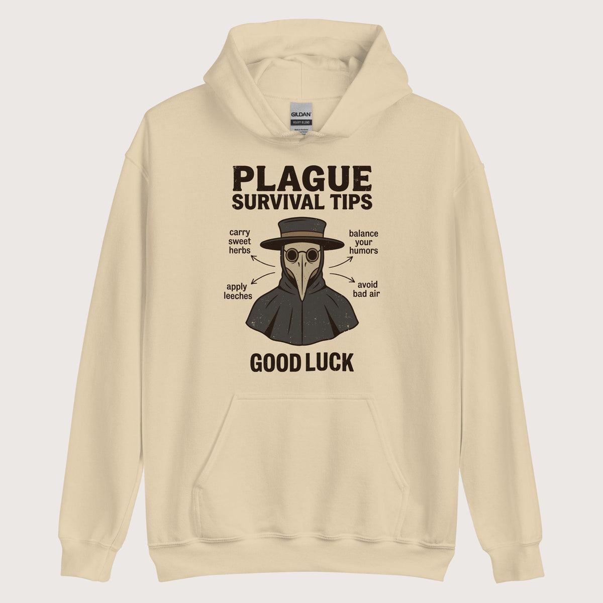 Sand Plague Survival Tips Hoodie - history buff gift by HistoHead
