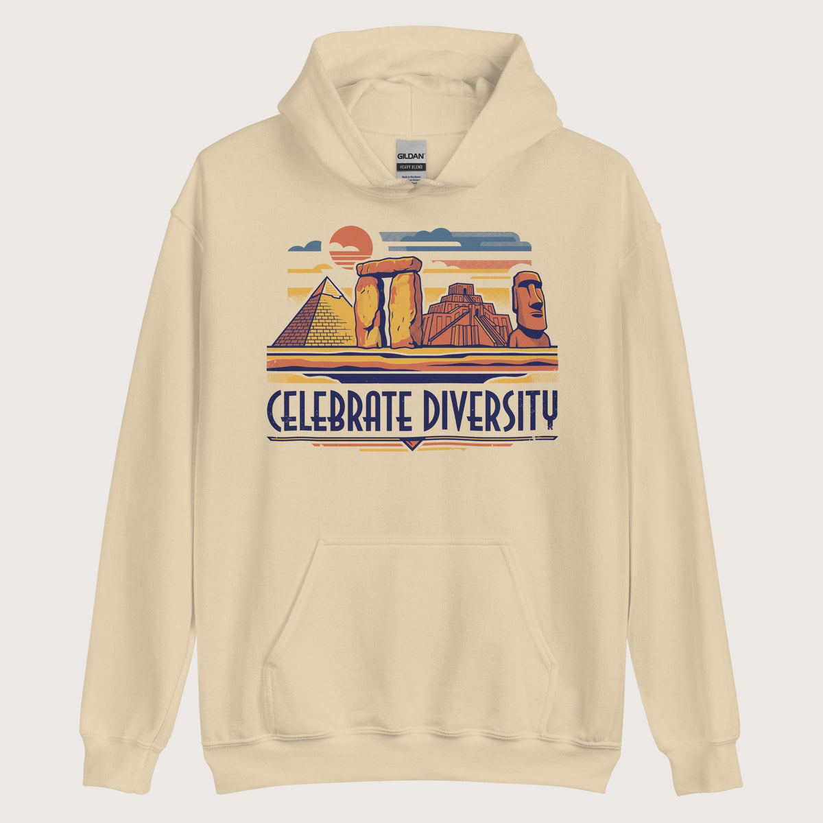 Sand Celebrate Diversity Stone Wonders Hoodie - history buff gift by HistoHead