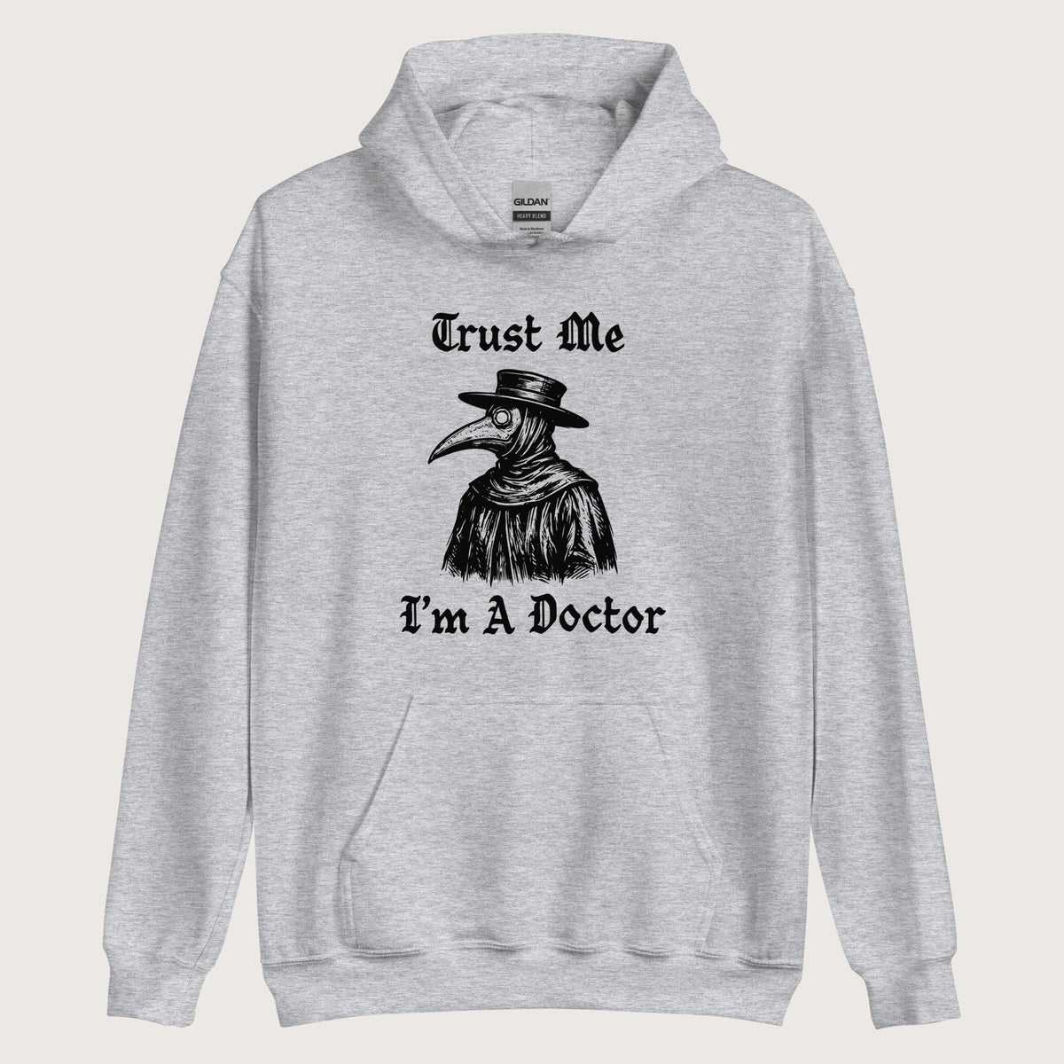 Sport Grey Trust Me I'm A Doctor Hoodie - history buff gift by HistoHead
