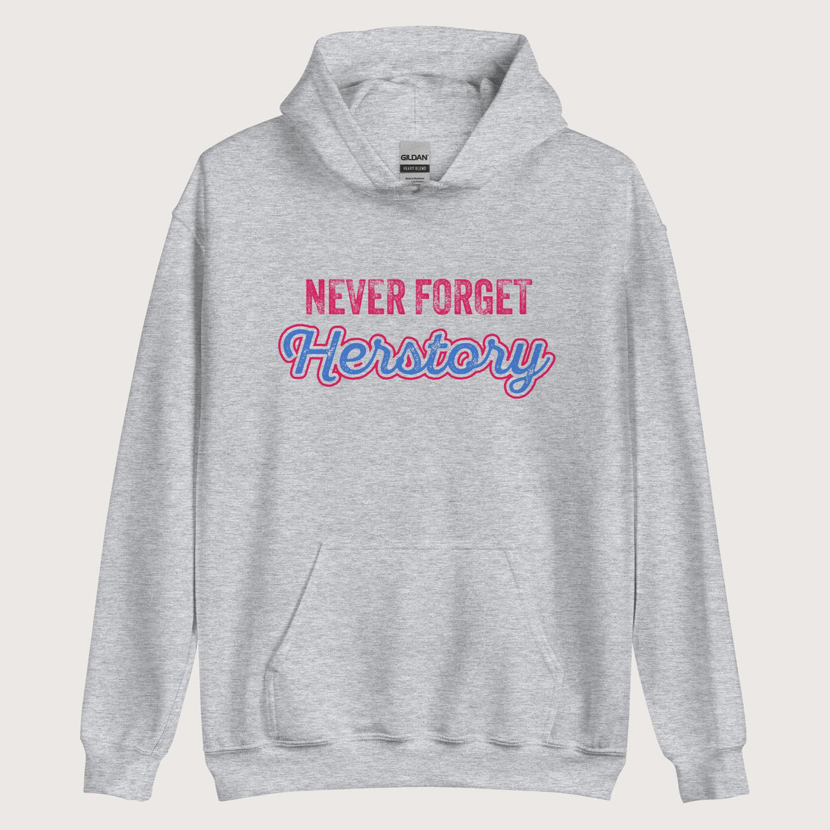 Sport Grey Herstory Hoodie - history buff gift by HistoHead