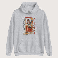 Sport Grey Pompeii Cursus Vulcani Hoodie - history buff gift by HistoHead