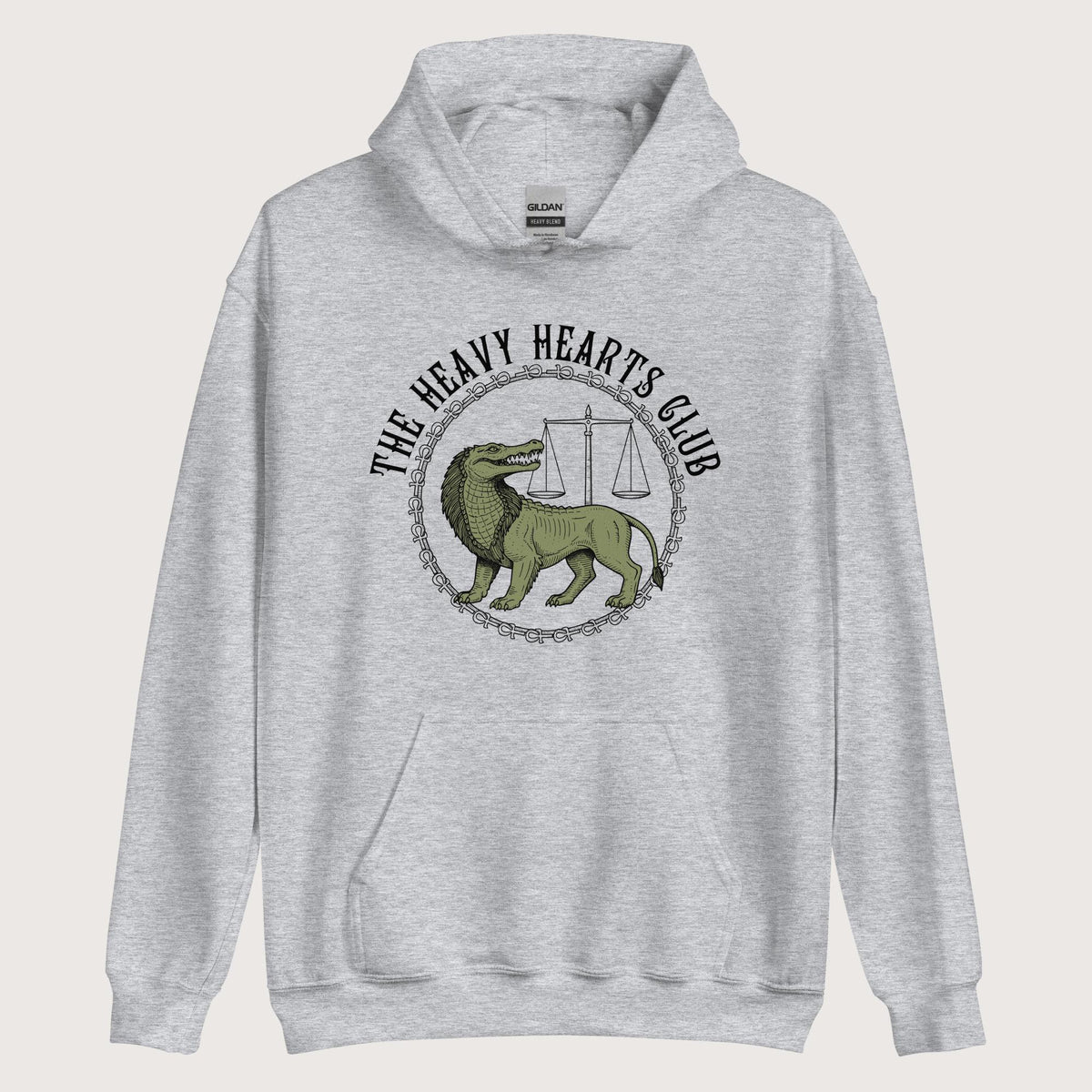 Sport Grey The Heavy Hearts Club Hoodie - history buff gift by HistoHead