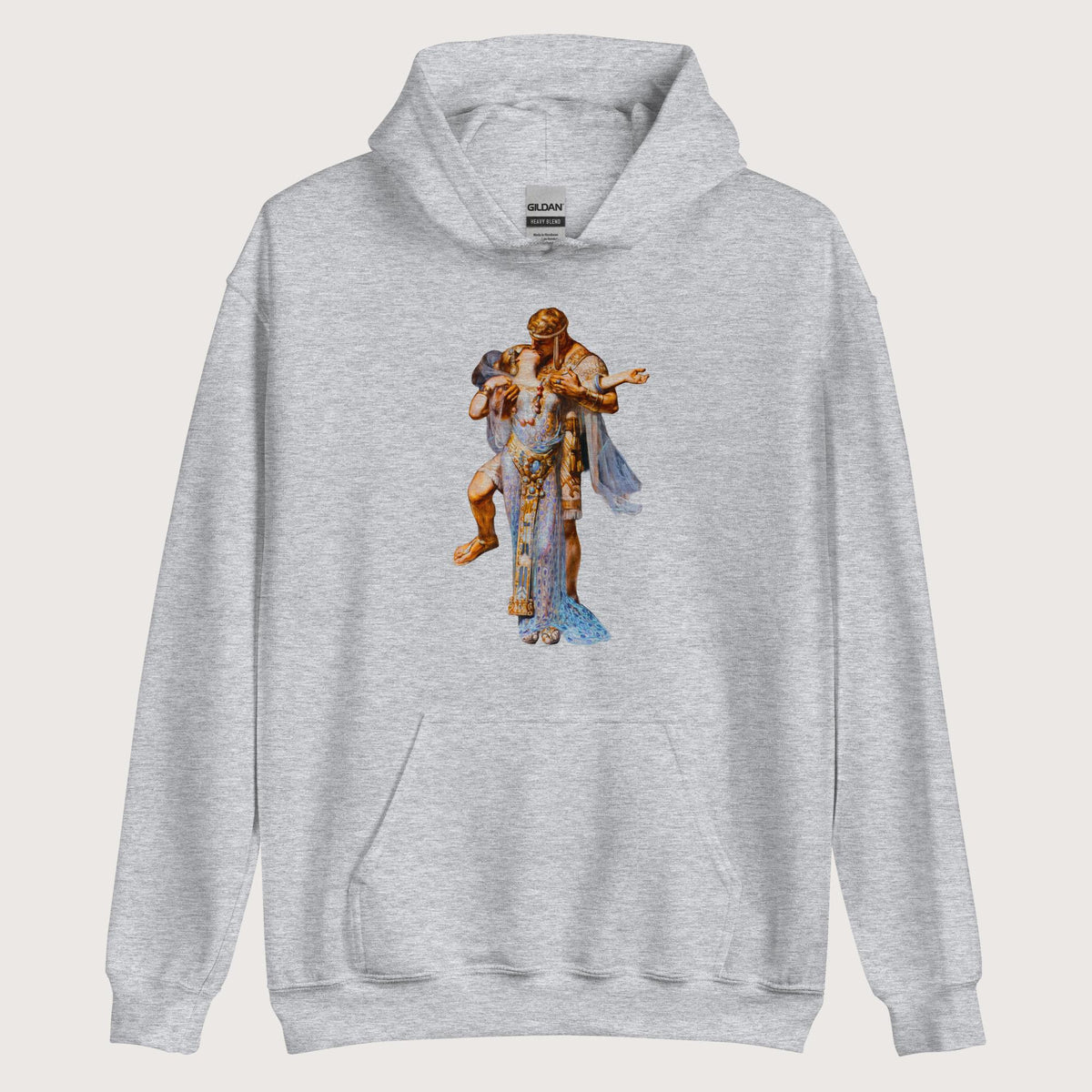 Sport Grey Cleopatra and Antony Hoodie - history buff gift by HistoHead