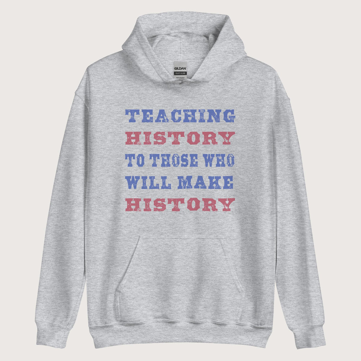 Sport Grey Teaching History Hoodie - history buff gift by HistoHead