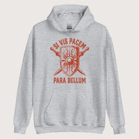 Sport Grey Si Vis Pacem Para Bellum Scutum Hoodie - history buff gift by HistoHead