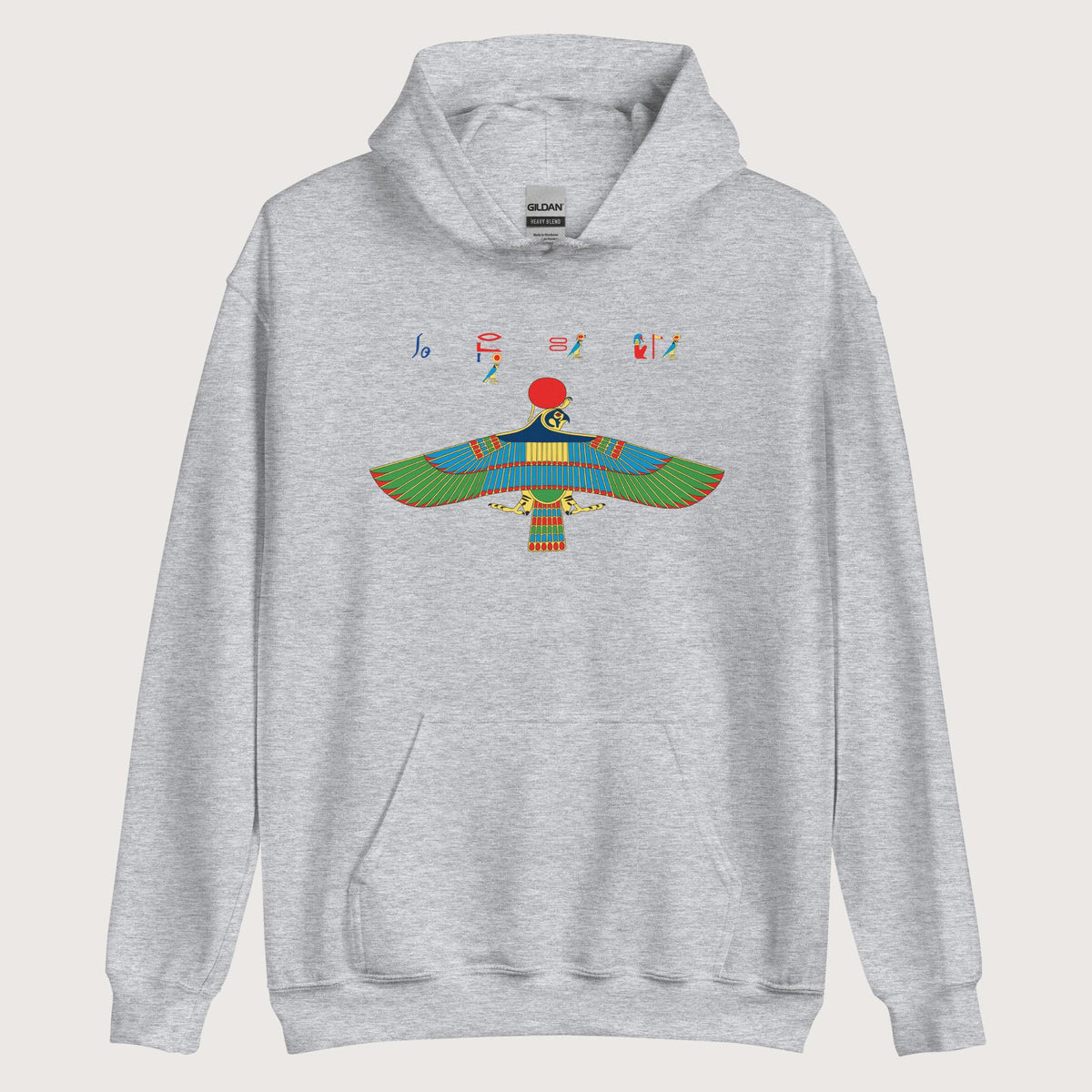 Sport Grey Hawk Emblem of Ra Hoodie - history buff gift by HistoHead