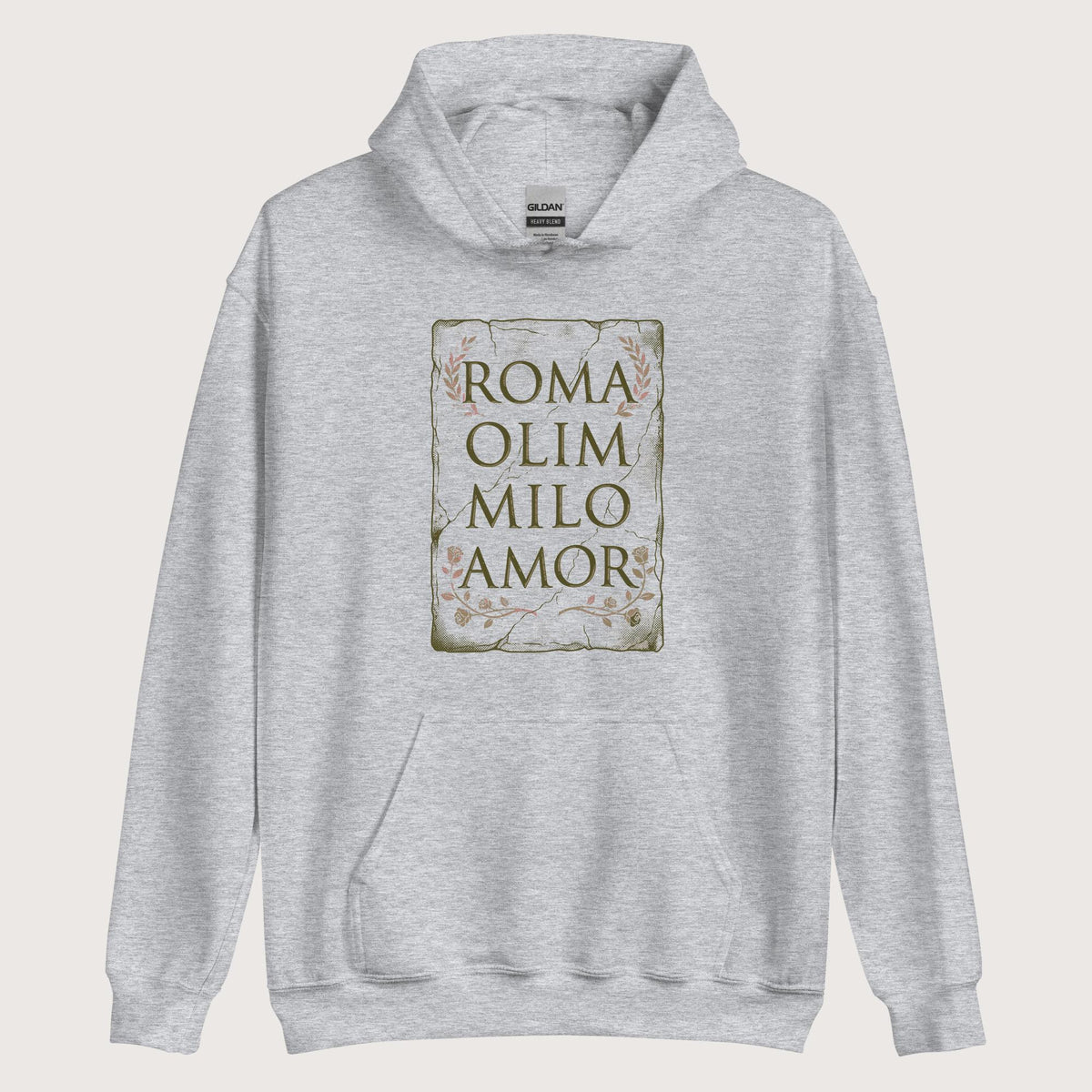 Sport Grey Roma Amor Hoodie - history buff gift by HistoHead