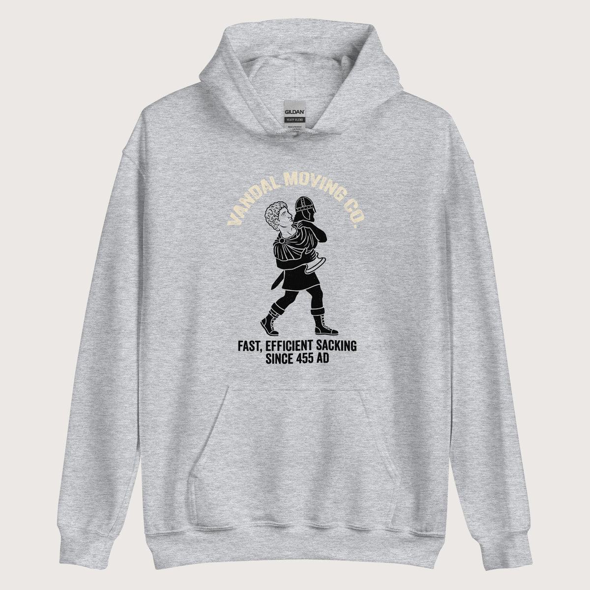 Sport Grey Vandal Moving Co. Hoodie - history buff gift by HistoHead
