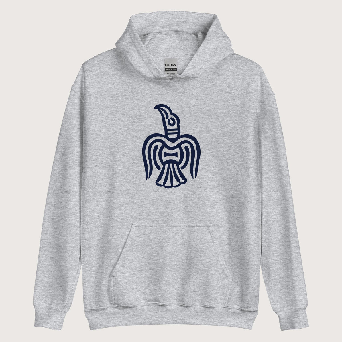 Sport Grey Viking York Raven Hoodie - history buff gift by HistoHead