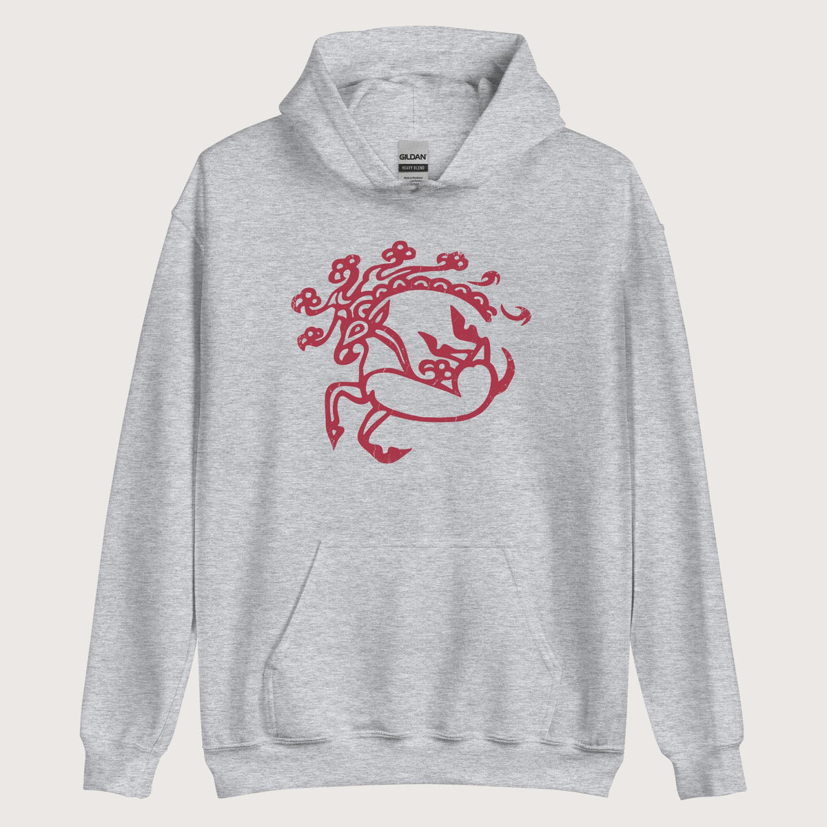 Sport Grey Siberian Ice Maiden Tattoo Hoodie - history buff gift by HistoHead
