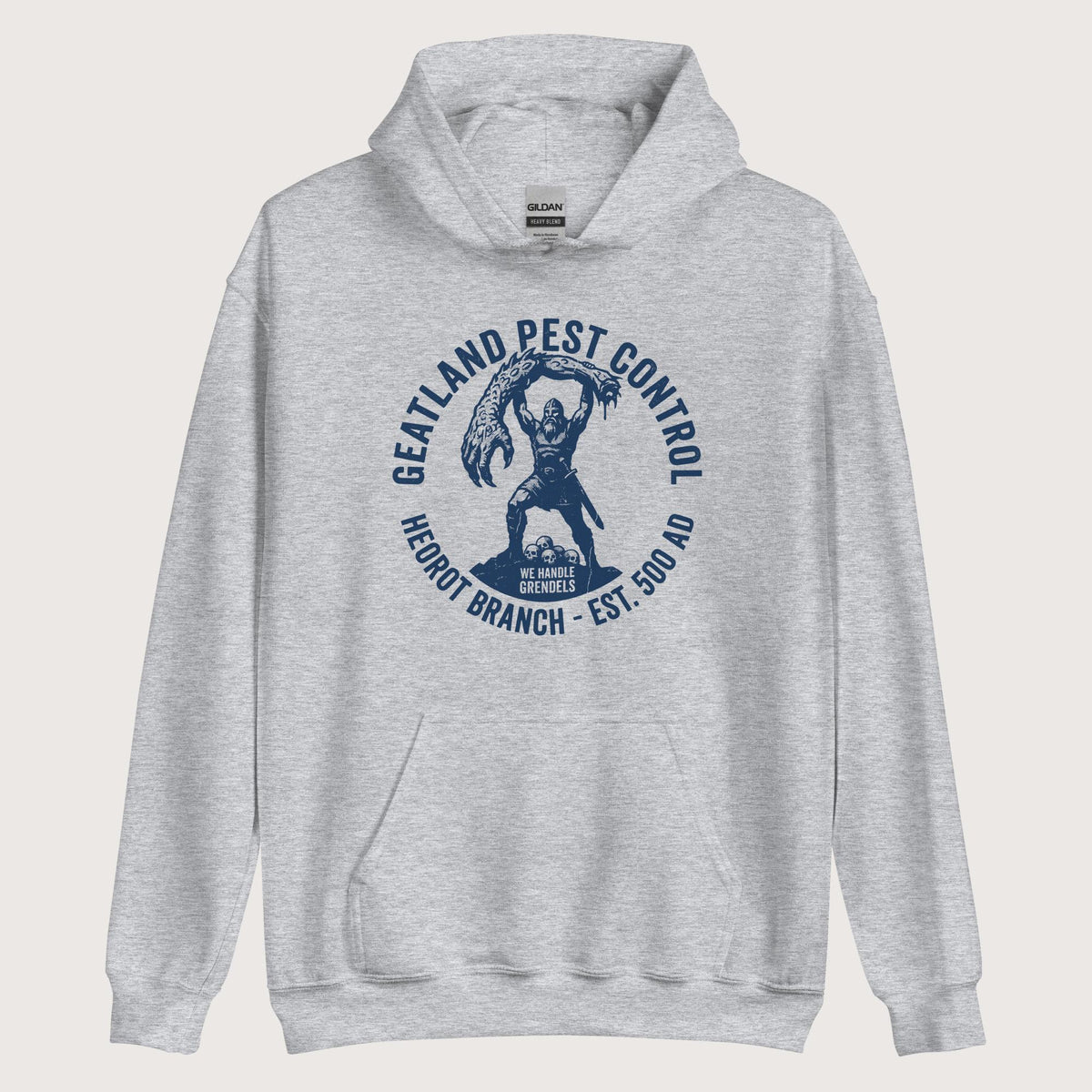 Sport Grey Geatland Pest Control Hoodie - history buff gift by HistoHead