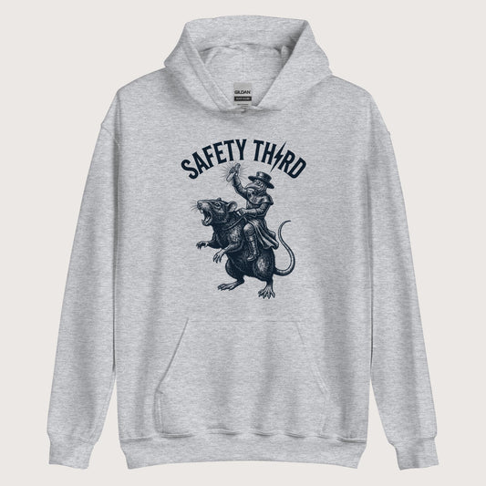 Sport Grey Plague Doctor Safety Third Hoodie - history buff gift by HistoHead