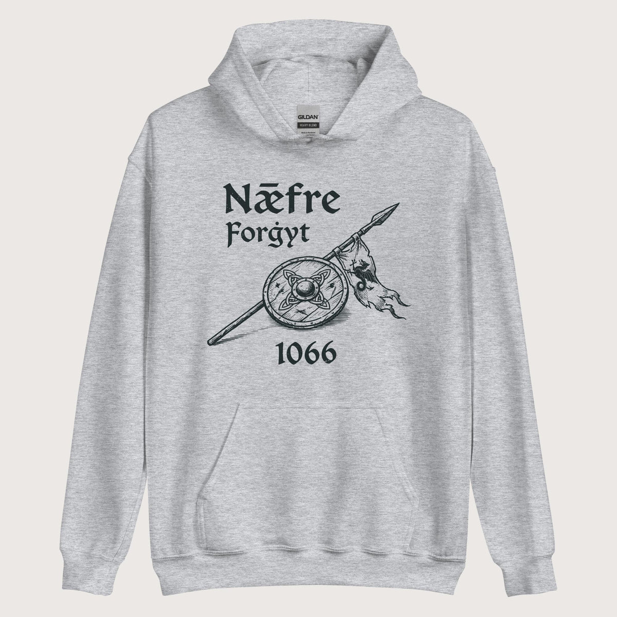 Sport Grey Never Forget 1066 Hoodie - history buff gift by HistoHead