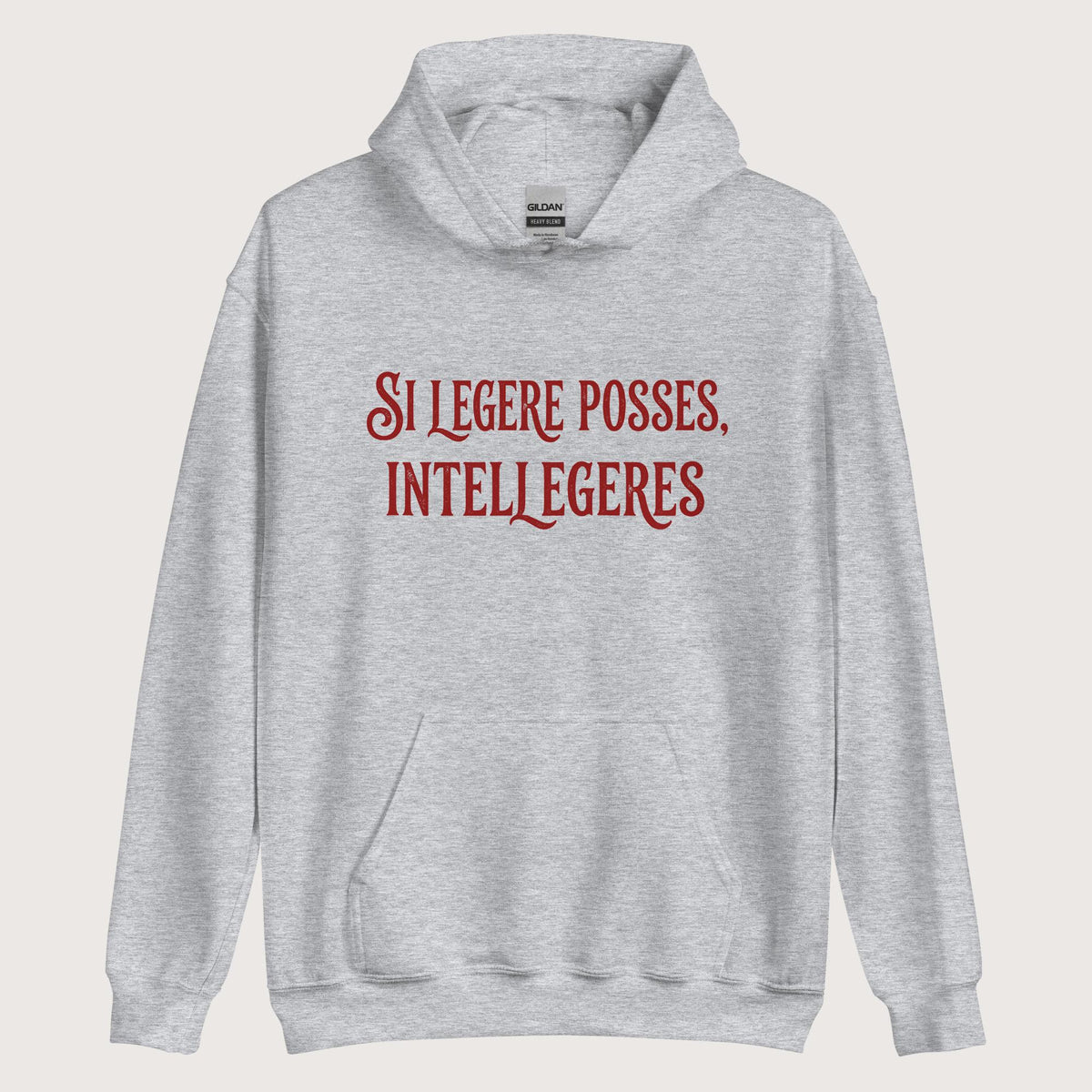 Sport Grey If You Could Read It You Would Understand in Latin Hoodie - history buff gift by HistoHead