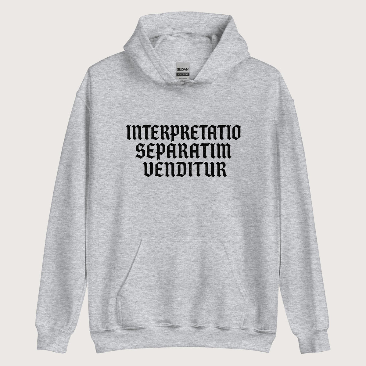 Sport Grey Translation Sold Separately in Latin Hoodie - history buff gift by HistoHead