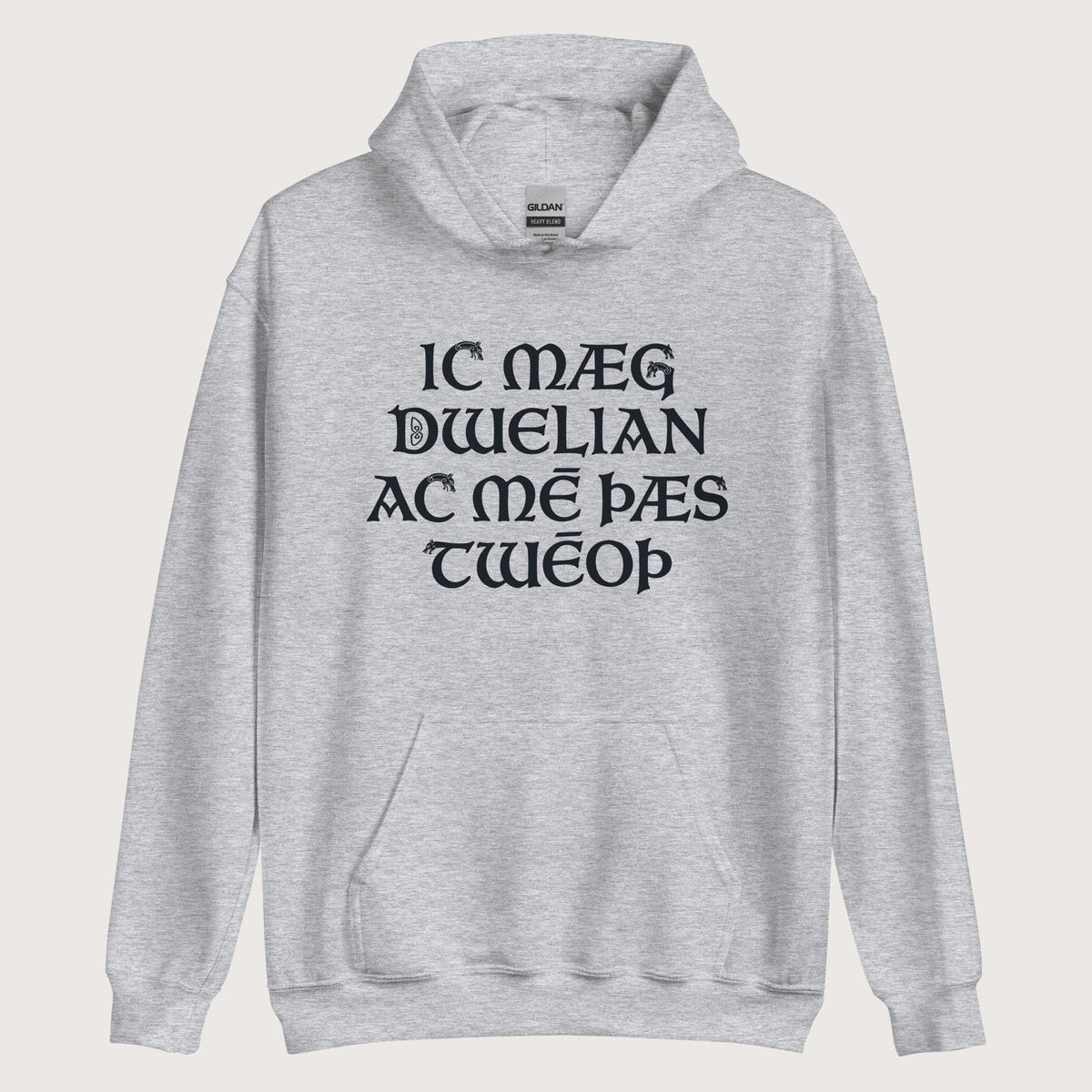 Sport Grey I May Be Wrong But I Doubt It in Old English Hoodie - history buff gift by HistoHead