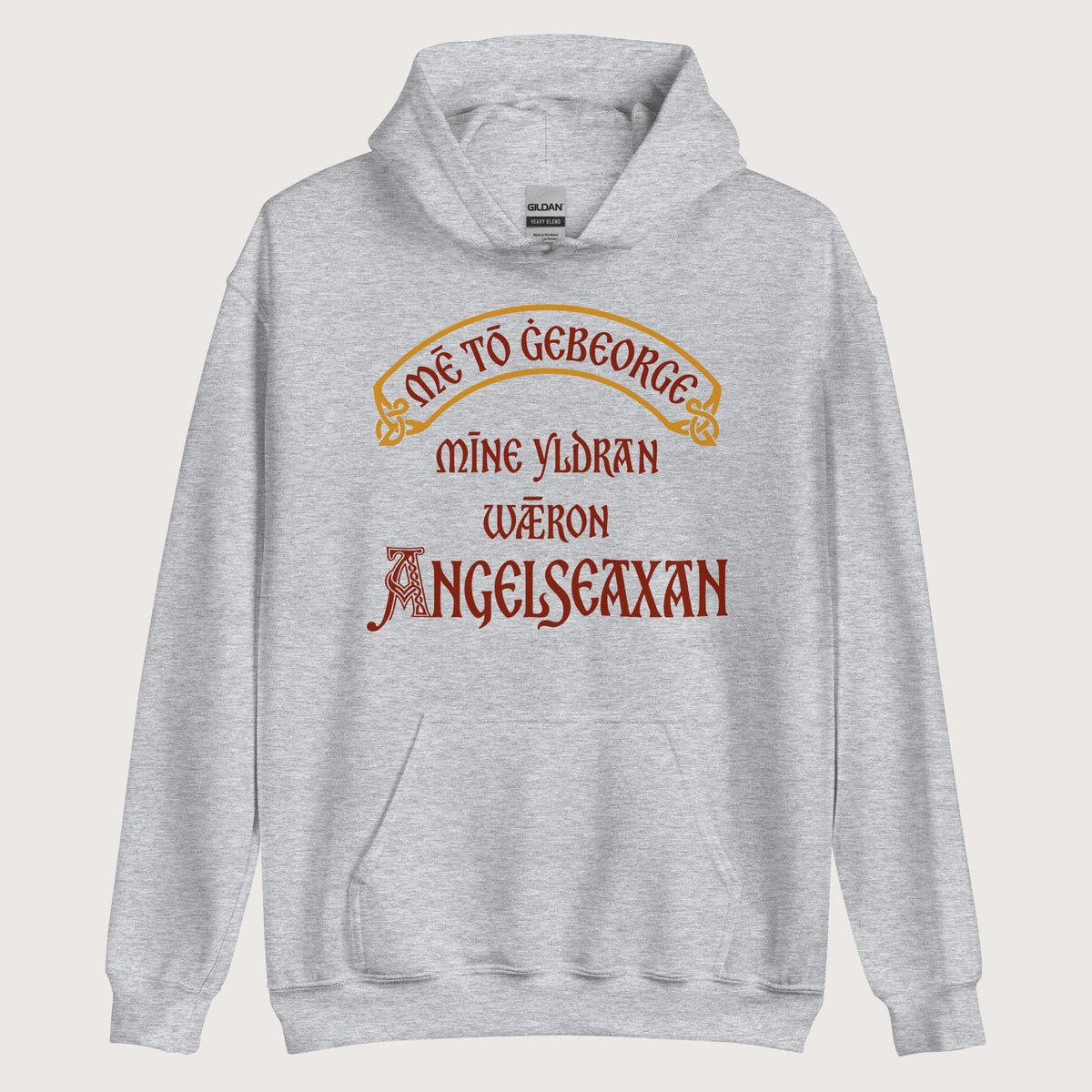 Sport Grey In My Defense My Ancestors Were Anglo-Saxons in Old English Hoodie - history buff gift by HistoHead