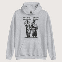 Sport Grey Plato & Aristotle Debate Hoodie - history buff gift by HistoHead