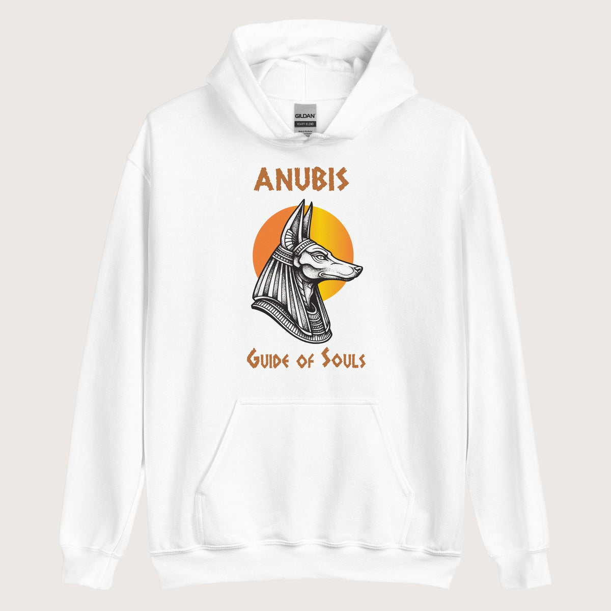 White Anubis Guide of Souls Hoodie - history buff gift by HistoHead