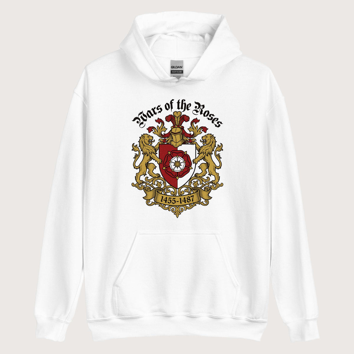 White Wars of the Roses Hoodie - history buff gift by HistoHead