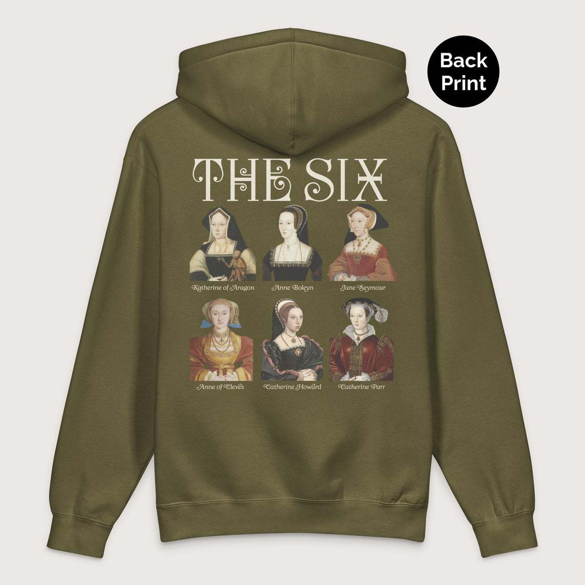 Army The Six - Premium Hoodie - Back Print - history buff gift by HistoHead