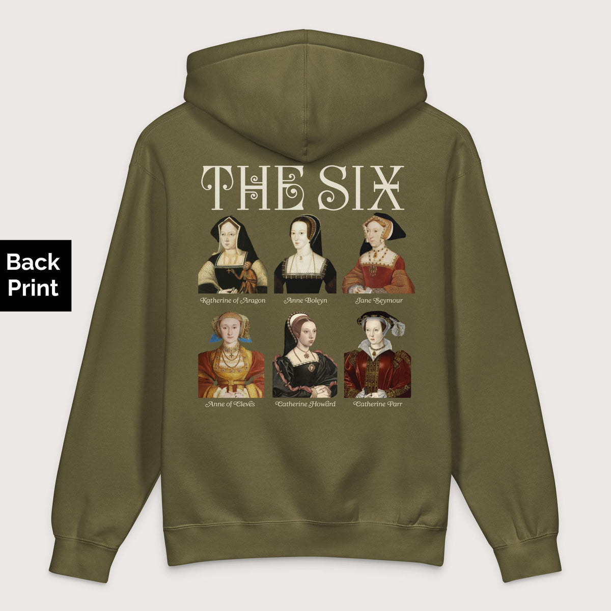 Army The Six - Premium Hoodie - Back Print - history buff gift by HistoHead