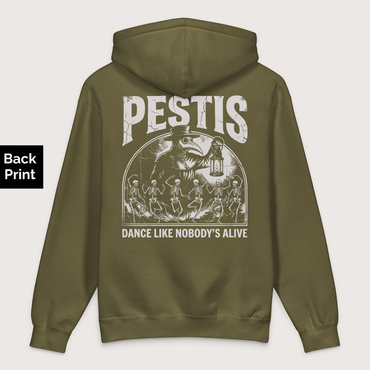 Army Pestis Dance - Premium Hoodie - Back Print - history buff gift by HistoHead