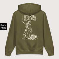 Army Æthelflæd Myrcna Hlæfdige - Premium Hoodie - Back Print - history buff gift by HistoHead