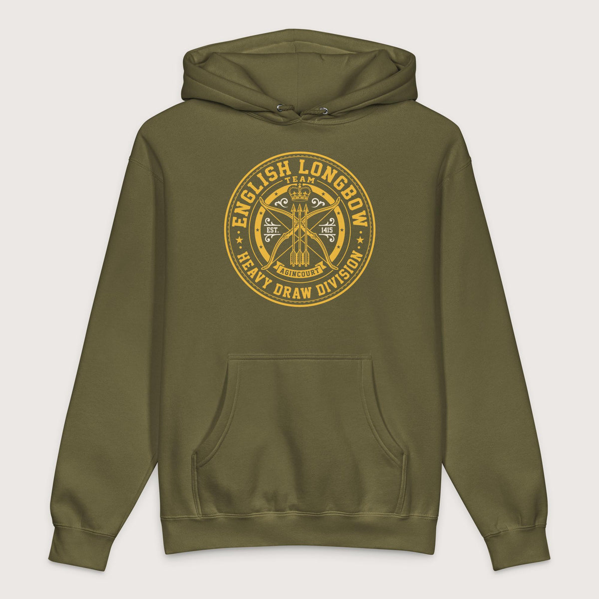 Army English Longbow Heavy Draw Division - Premium Hoodie - history buff gift by HistoHead