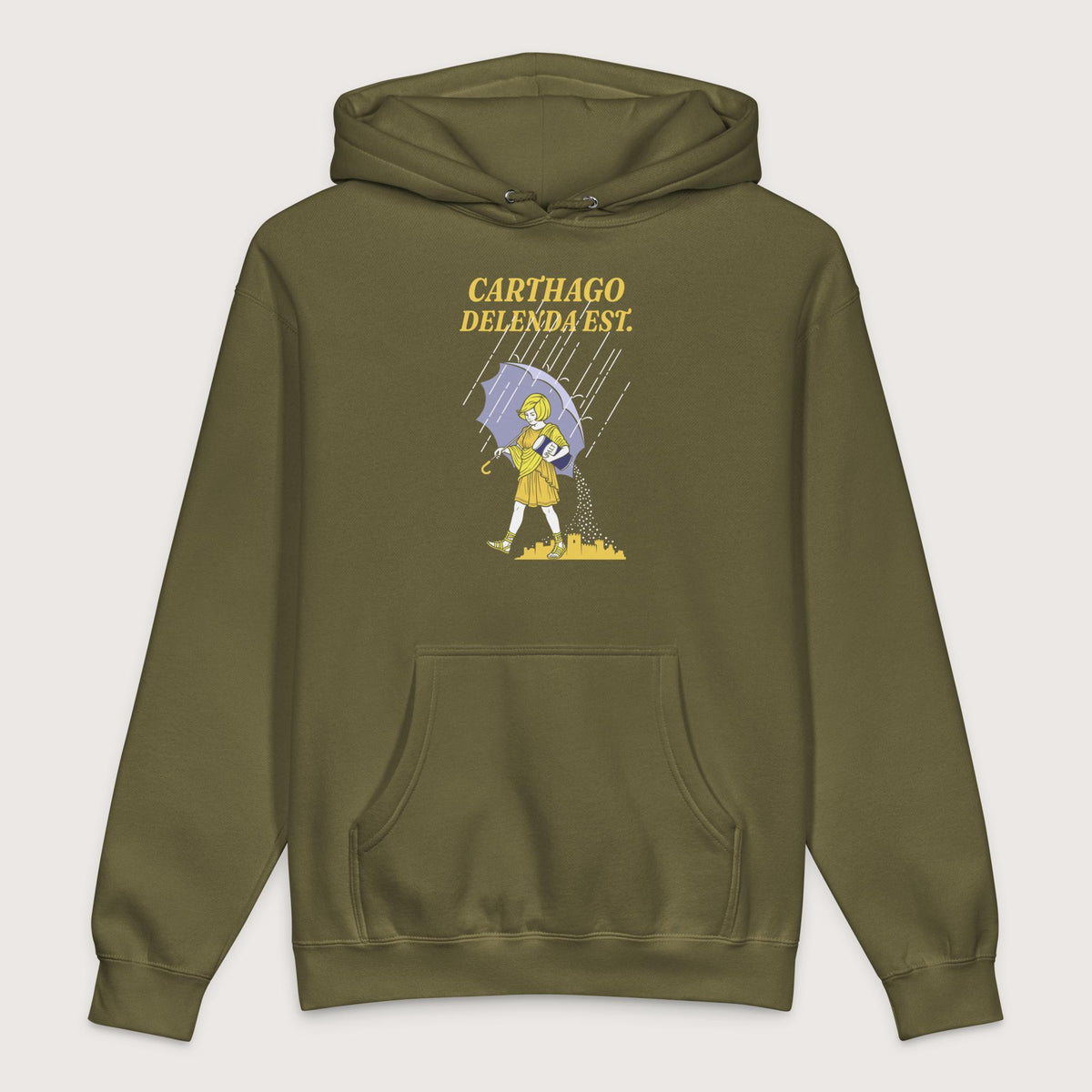 Army Carthago Delenda Est Salt Girl - Premium Hoodie - history buff gift by HistoHead