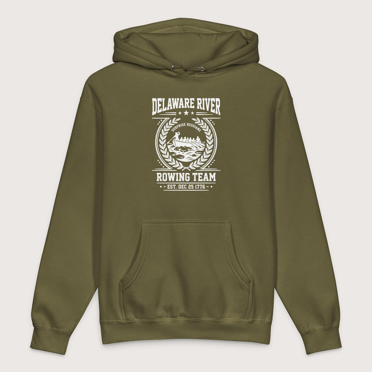 Army Delaware River Rowing Team - Premium Hoodie - history buff gift by HistoHead