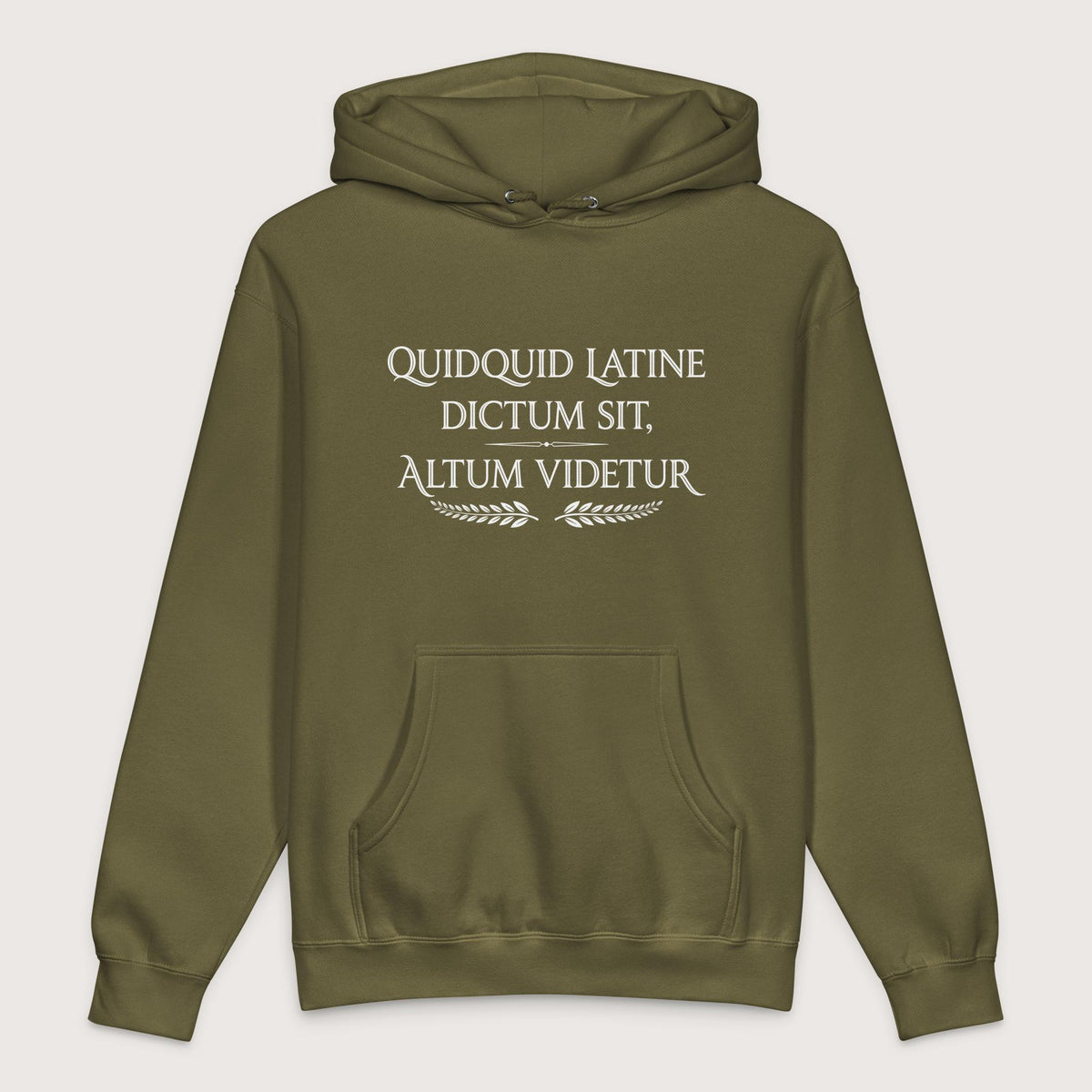 Army Whatever Is Said in Latin Seems Deep - Premium Hoodie - history buff gift by HistoHead