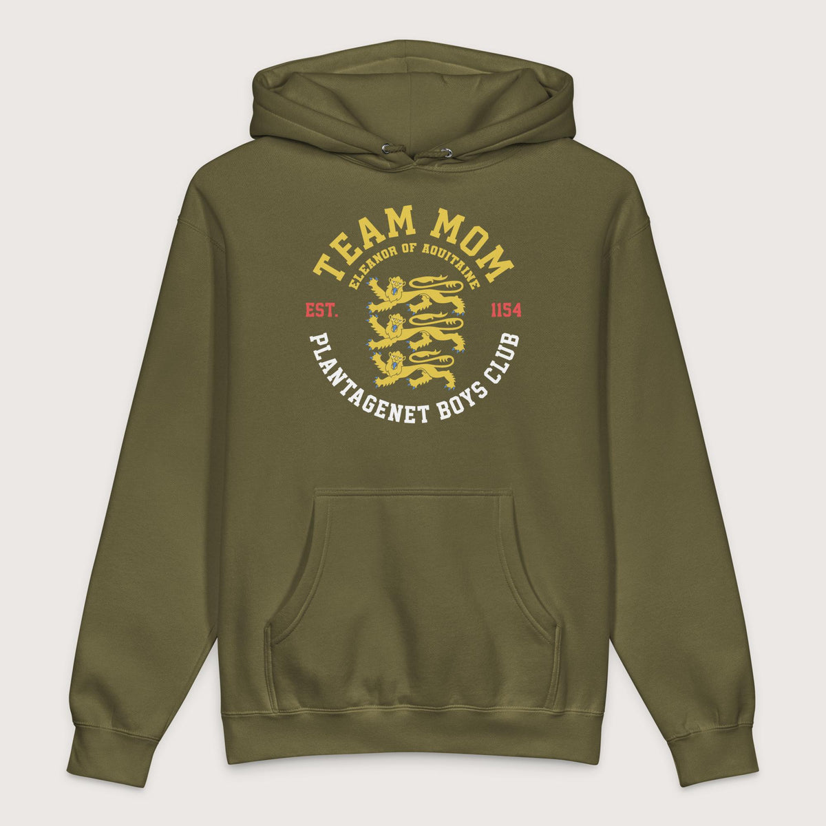 Army Team Mom Eleanor of Aquitaine - Premium Hoodie - history buff gift by HistoHead