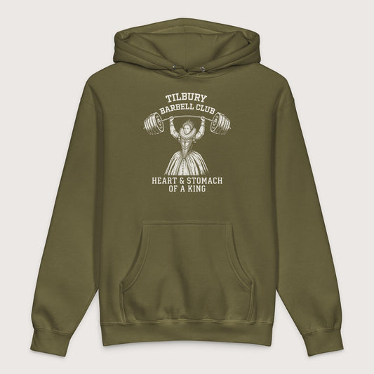 Army Elizabeth I Tilbury Barbell Club - Premium Hoodie - history buff gift by HistoHead