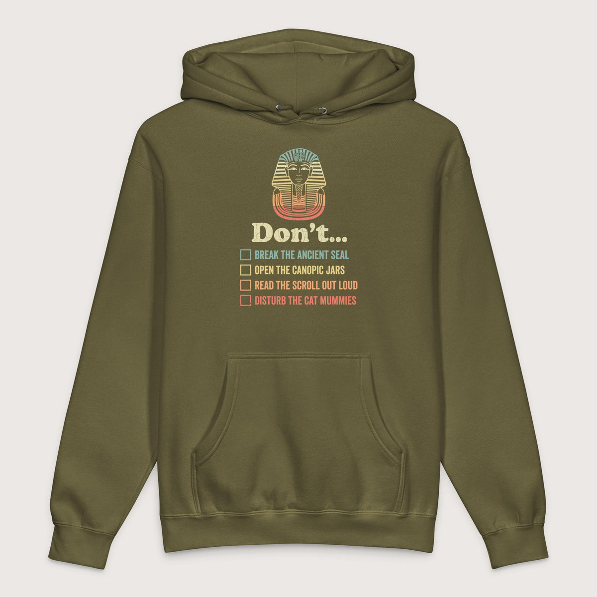 Army King Tutankhamun Advice - Premium Hoodie - history buff gift by HistoHead