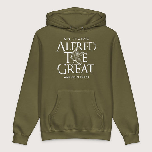 Army Alfred the Great Scholar King - Premium Hoodie - history buff gift by HistoHead