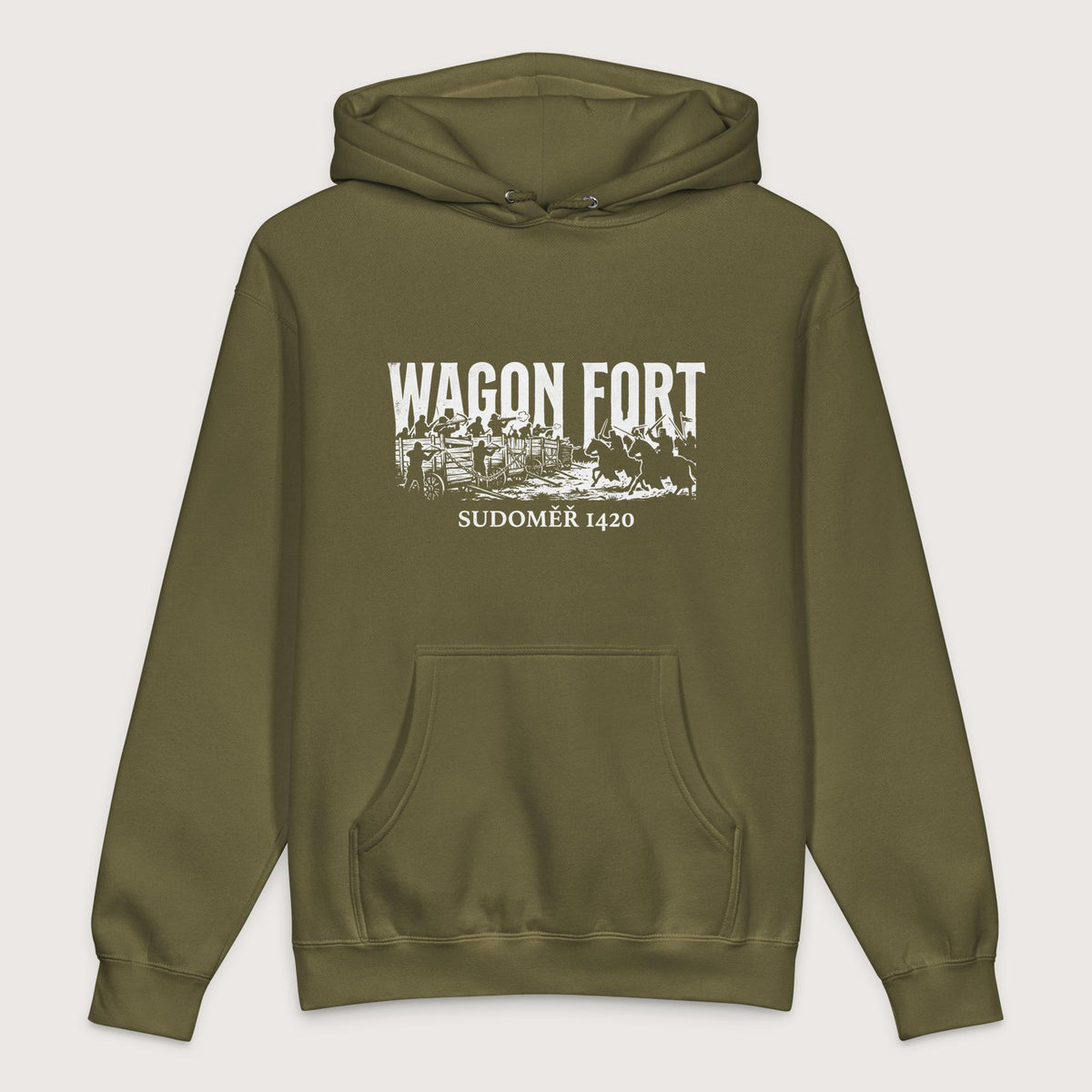 Army Wagon Fort Battle of Sudoměř - Premium Hoodie - history buff gift by HistoHead